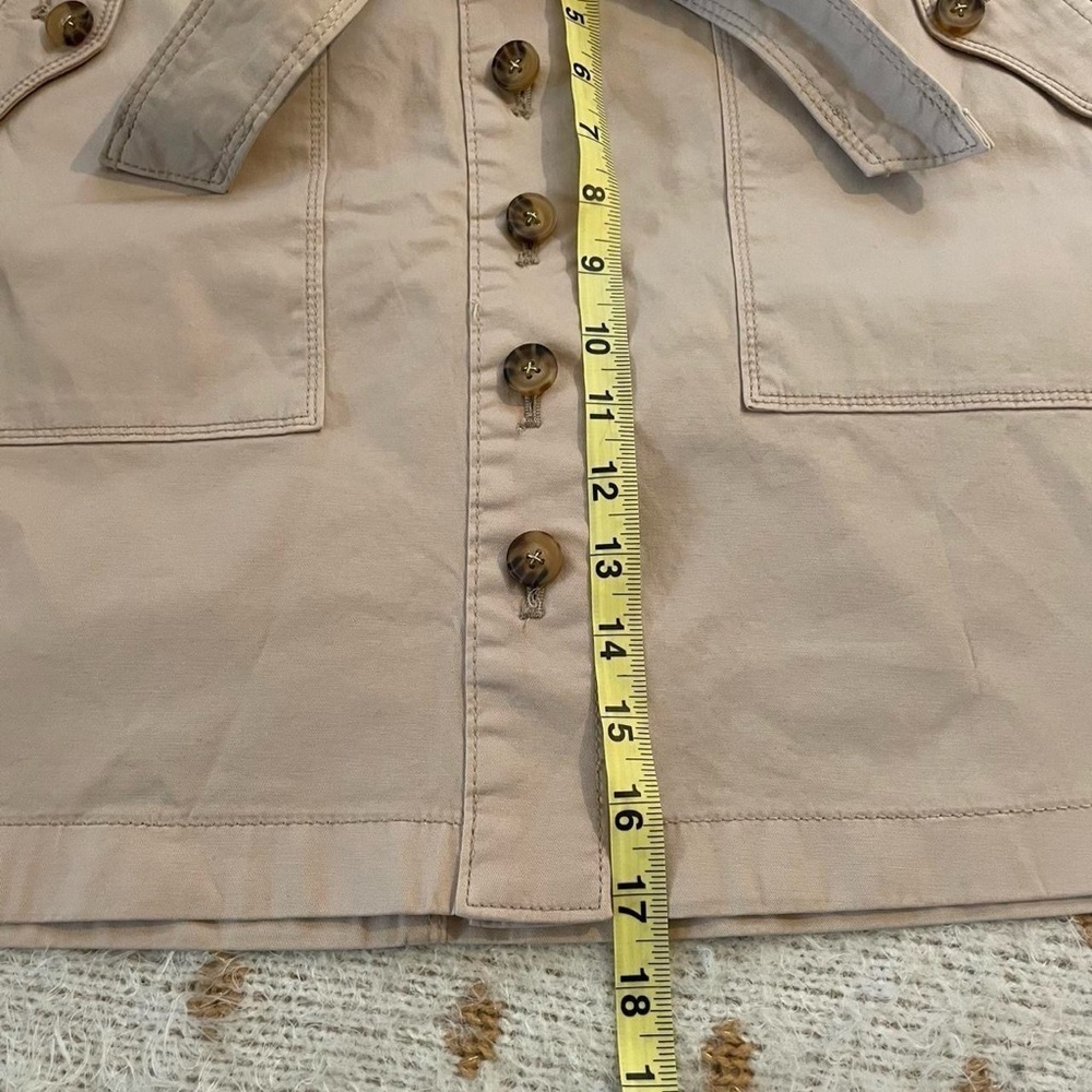 White House Black Market Tan A-line Mini Skirt - Picture 5 of 7